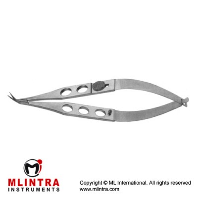 Troutman-Katzin Corneal Transplant Scissor Left - Strongly Curved - Small Blades - With Lock Stainless Steel, 10.5 cm - 4" Troutman-Katzin Corneal Transplant Scissor Left - Strongly Curved - Small Blades - With Lock Stainless Steel, 10.5 cm - 4"